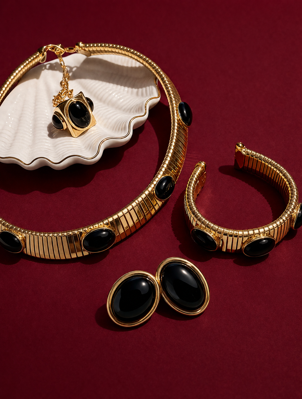 Collana luce mediterranea Agata nera