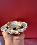 Bracciale luce mediterranea in Agata nera