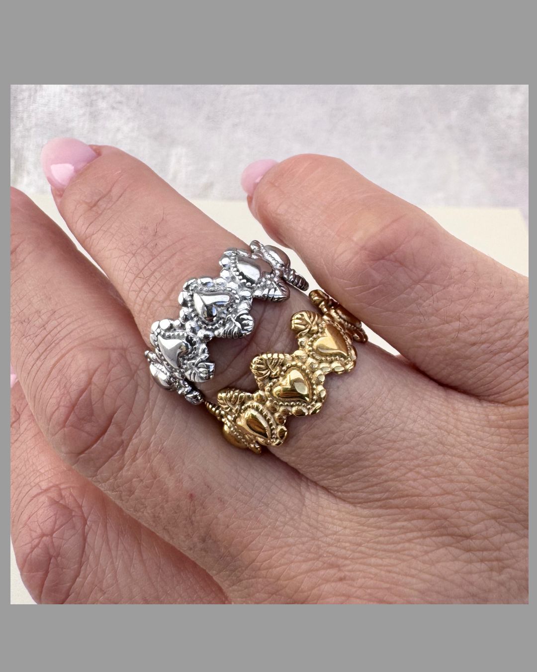 Anello cuore sacro