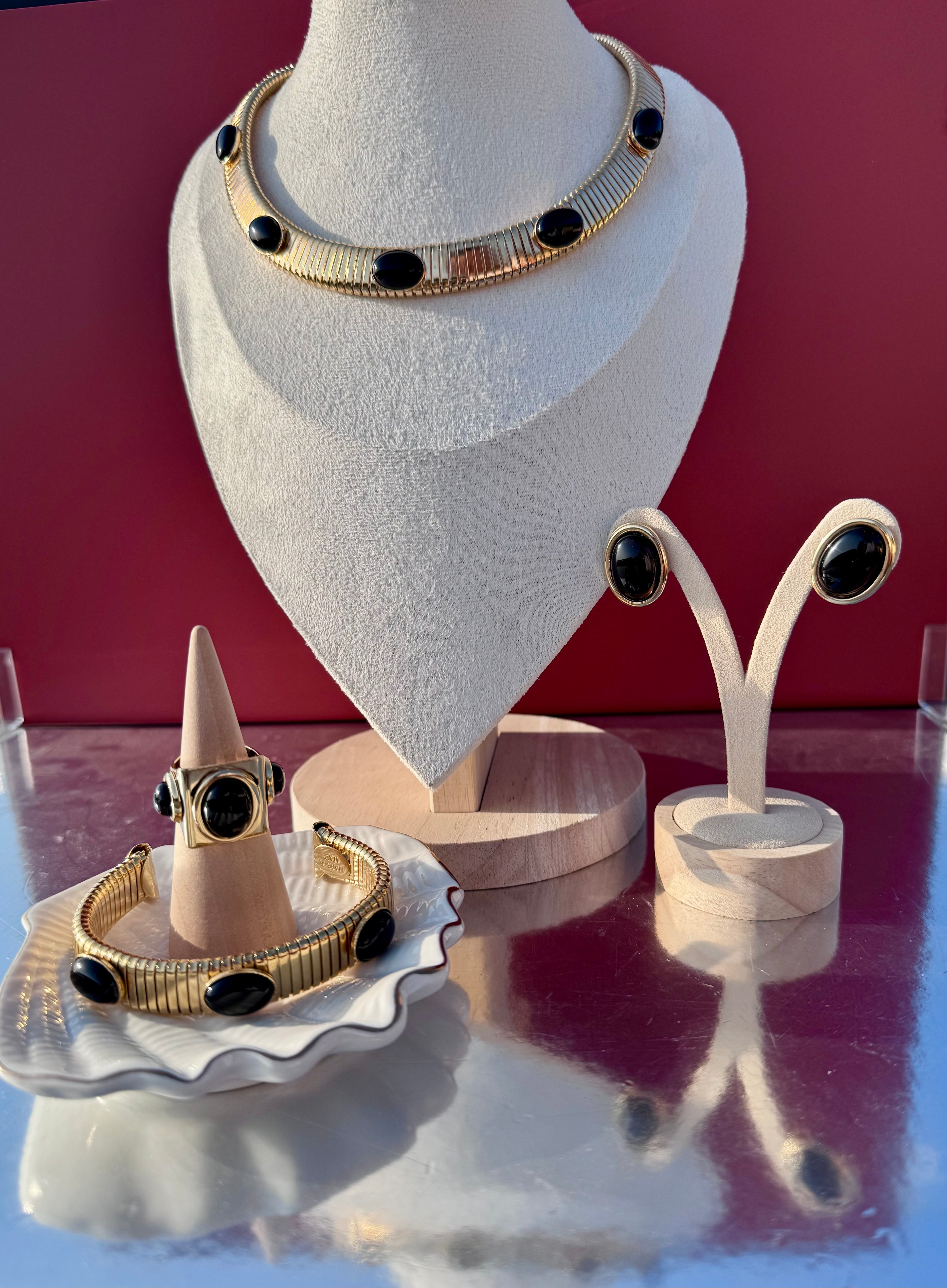 Collana luce mediterranea Agata nera