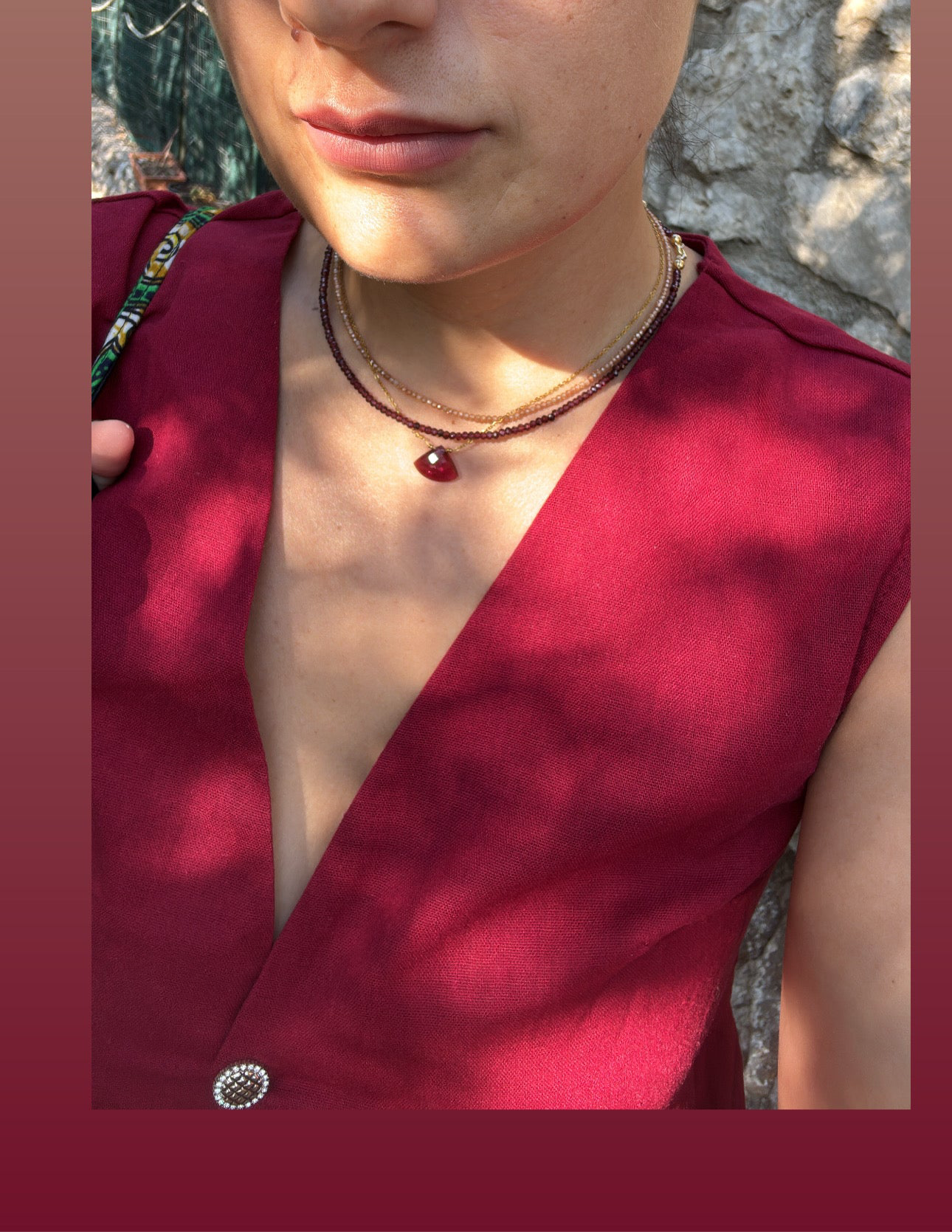 Girocollo in granata