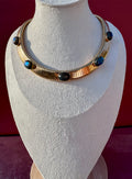 Collana luce mediterranea in labradorite