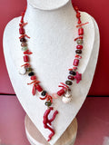 Collana ramo in grana di corallo