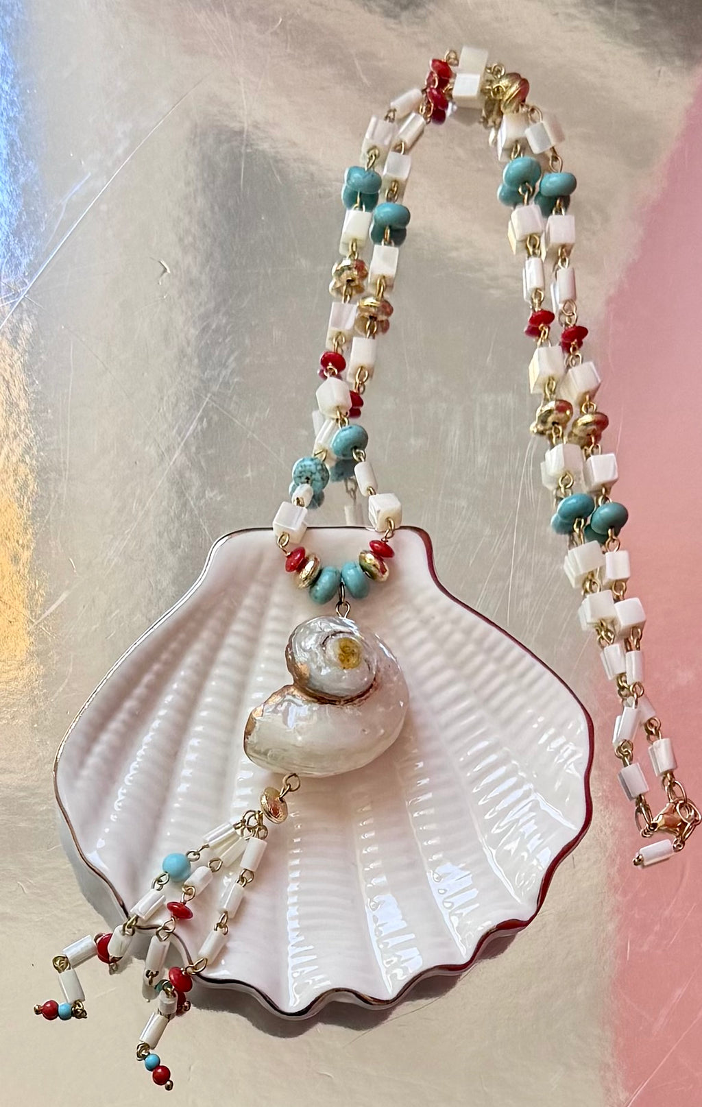 Collana conchiglia naturale