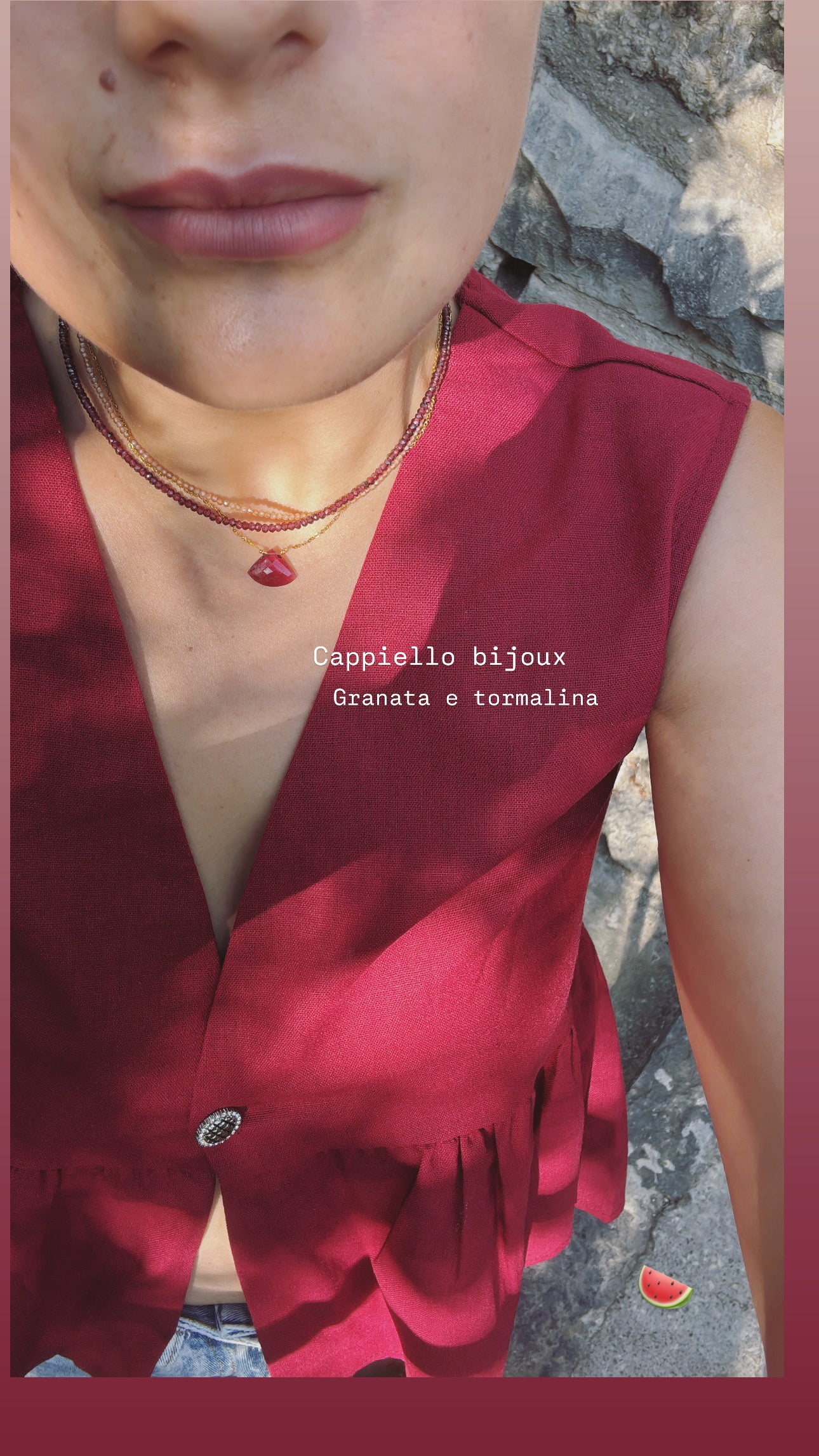 Girocollo in granata